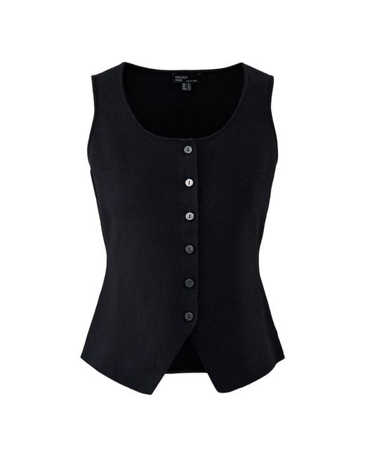 Nobody's Child Black Scoop Neck Waistcoat