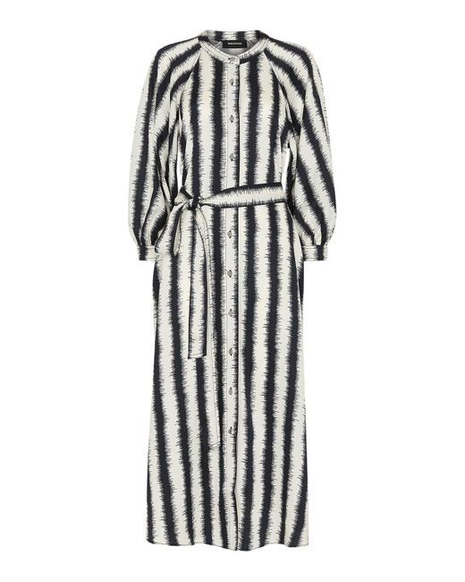 Whistles White Women's Hazy Stripe Mabel Dress