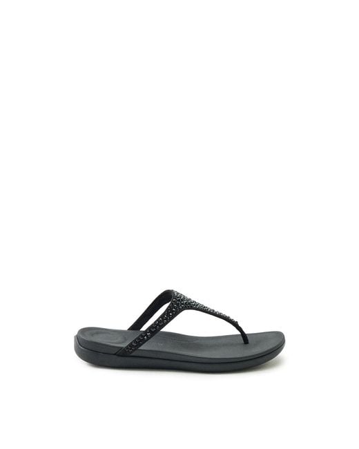 Fitflop White Solay Mixed-Crystal Toe-Post Sandals