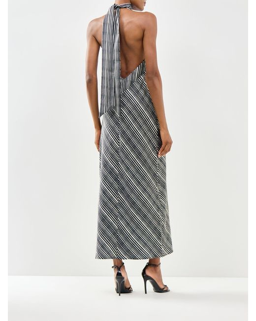 Pretty Lavish Gray Jemima Cowl Neck Maxi Dress