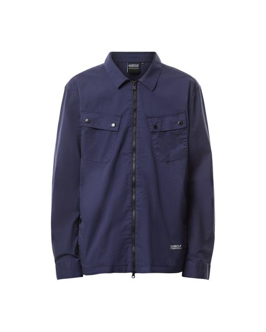 Barbour Blue Hayden Overshirt for men