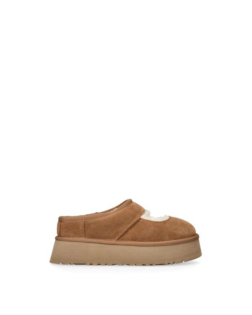Ugg Brown Bea Mary Jane Suede Flatform Chestnut
