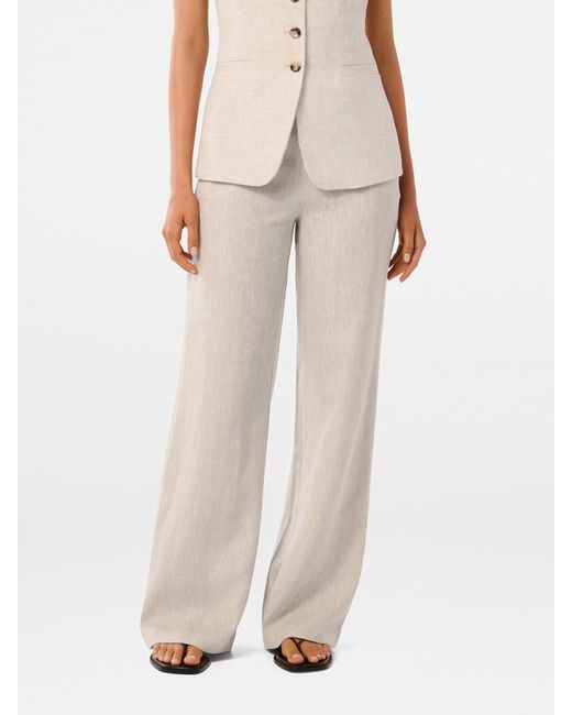 Forever New White Martha Wide Leg Pants