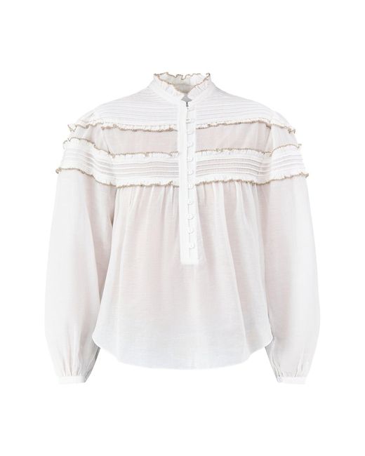 Isabel Marant White Doane-Gz Blouse