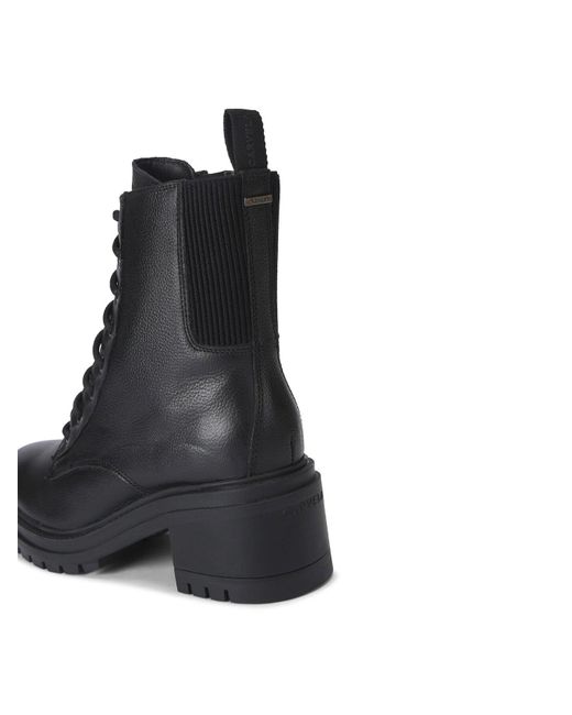 Carvela Kurt Geiger Black Women's Champion Leather Lace Up Ankle Boots