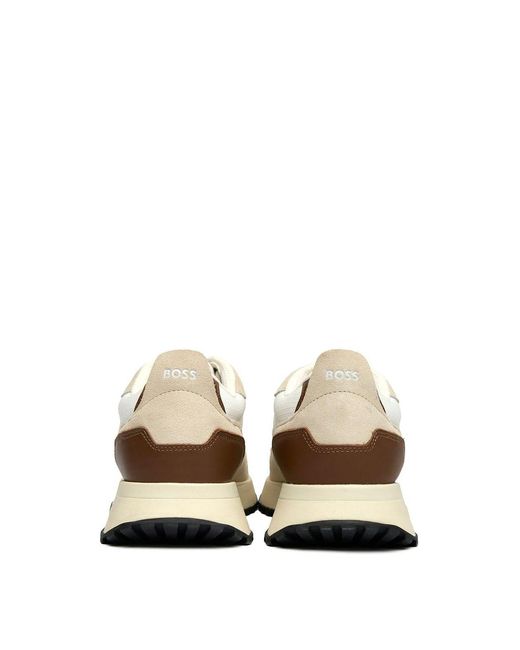 Boss White Jonah Runn Trainers for men