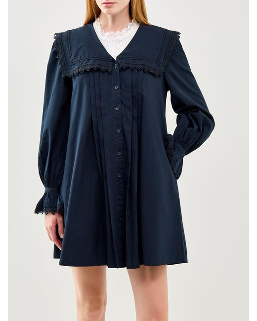 Barbour Blue Tisbury Mini Dress