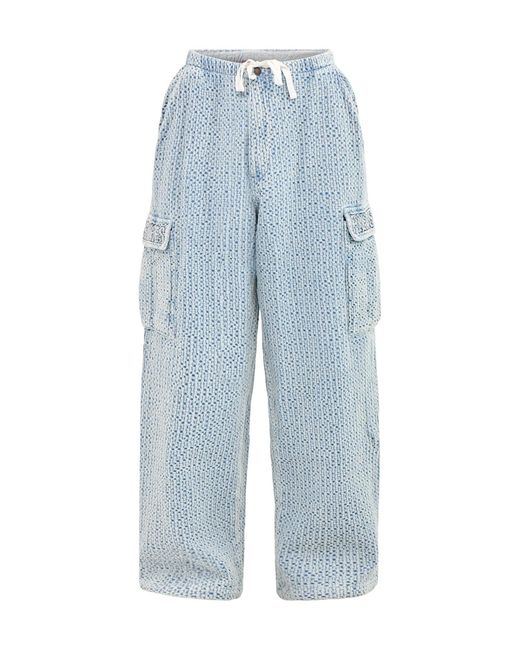 Pleasures Blue Knitted Cardo Pants for men