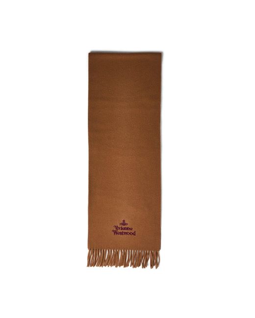 Vivienne Westwood Brown Men's Wool Scarf for men