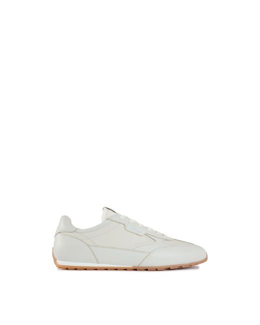 Mallet White Penn Leather-Inspired Trainers for men