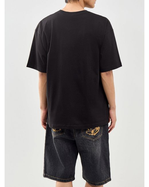 DIESEL Black Big Logo T-Shirt for men