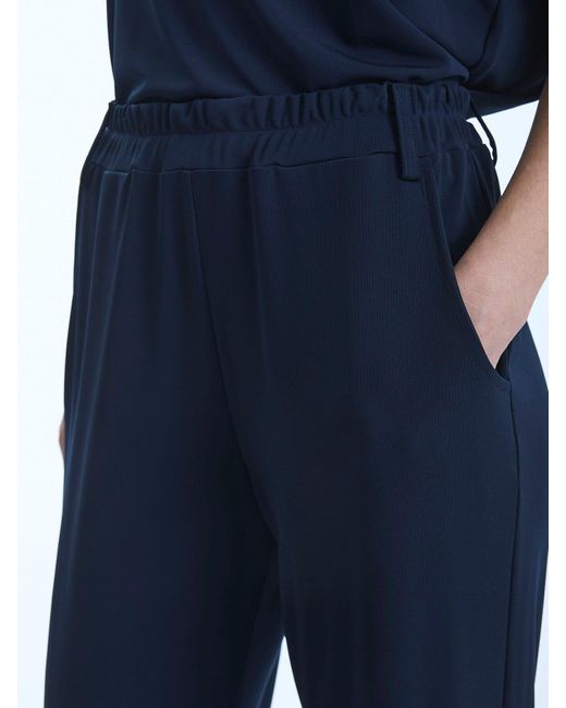 James Lakeland Blue Jersey Joggers