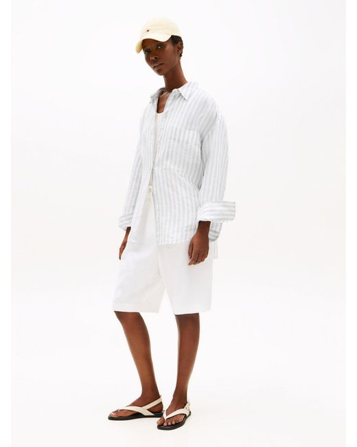 Tommy Hilfiger White Oversized Fit Shirt