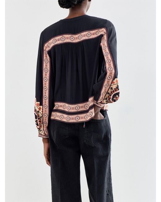 Ba&sh Blue Valda Printed Blouse Multi
