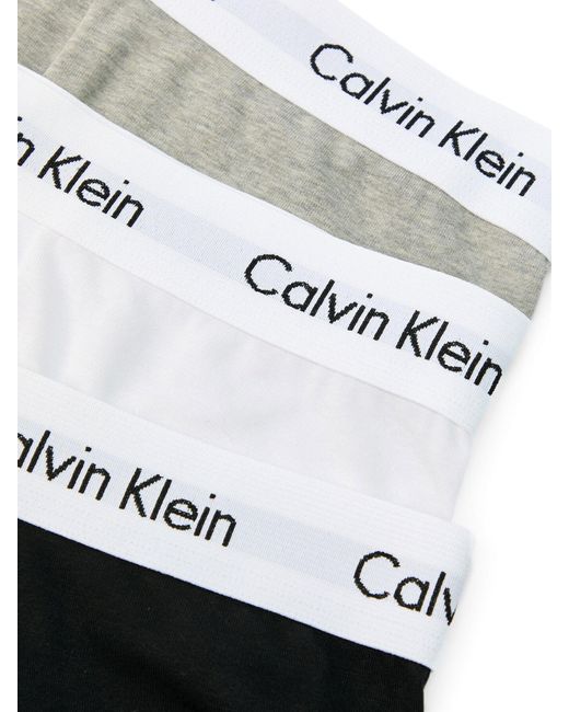 Calvin Klein White Three Pack Boxer Briefs, Cotton for men