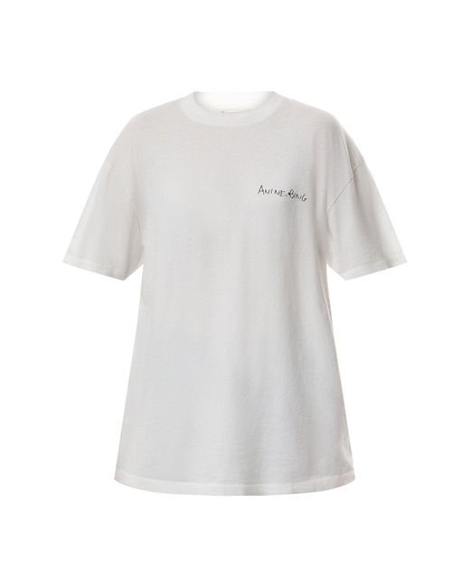 Anine Bing White Women's Walker Tee Lyrics