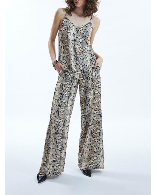 James Lakeland Brown Python Print Camisole