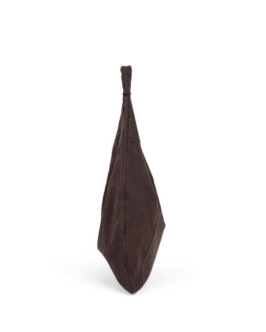 Marlon Brown Giselle Suede Shoulder Tote Bag