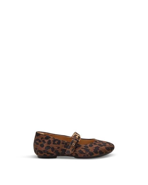 Fitflop White Delicato Leopard Suede Mary Janes