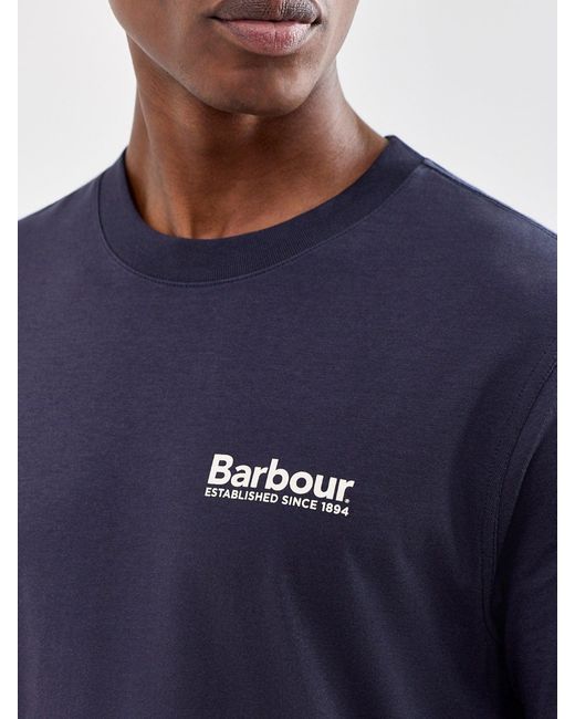 Barbour Blue Moonwell Graphic Relaxed T-Shirt for men