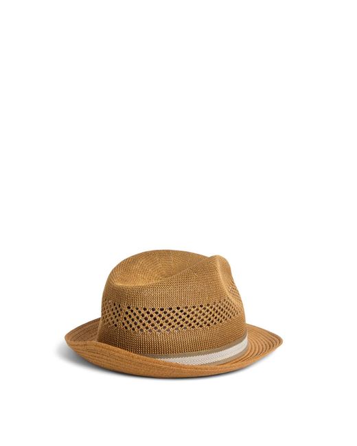 Barbour Brown Craster Trilby Hat for men