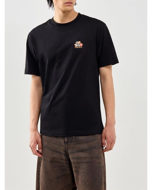 Parlez Black Eldora Graphic T-Shirt for men