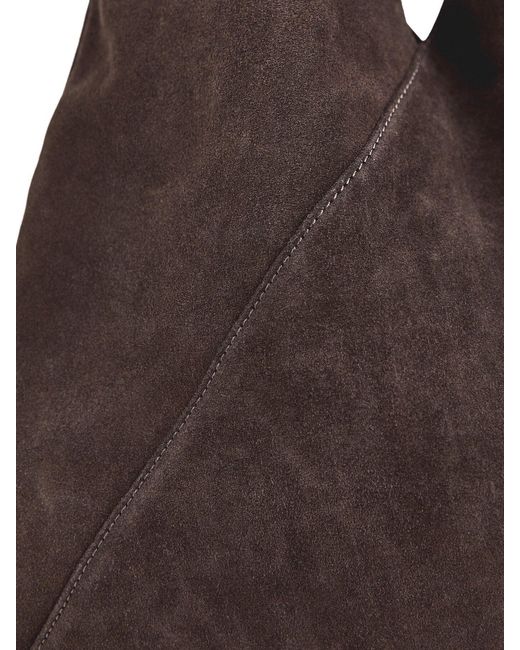 Marlon Brown Giselle Suede Shoulder Tote Bag