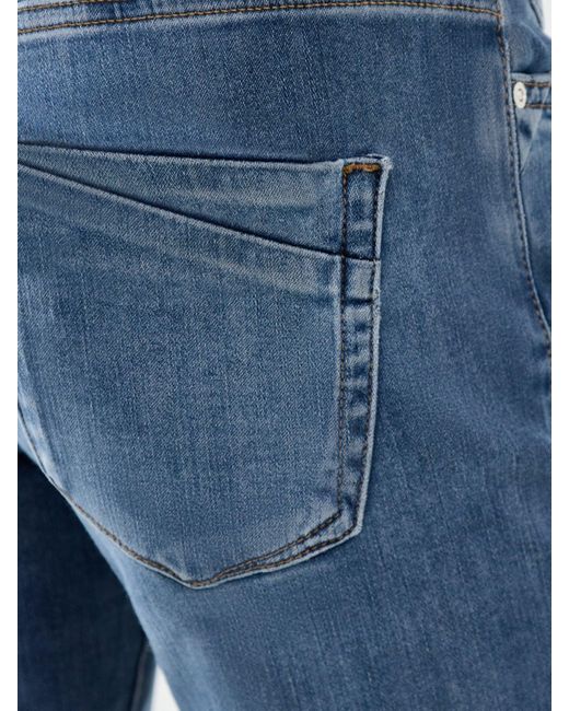ONLY Blue Blush Icon Coin Mid Waist Flare Jeans 32 Inch