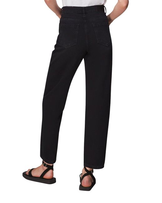 Whistles Black Women's Authentic Barrel Leg Jean