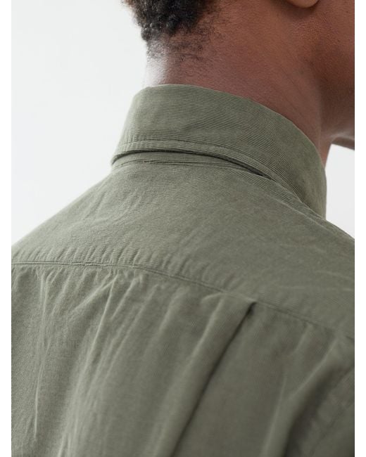 Hartford Green Paul Baby Cord Shirt for men
