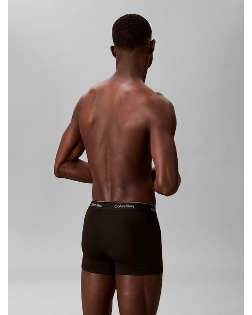 Calvin Klein Multicolor Icon Stretch Relaxed Fit Trunks 3 Pack Multi for men
