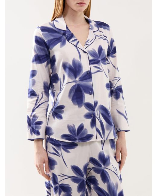 Cyberjammies Blue Floral Print Pyjama Top