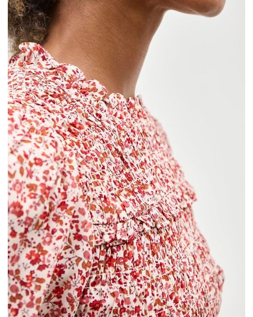 Nobody's Child Pink Nicola Shirred Blouse