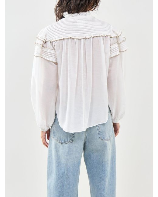 Isabel Marant White Doane-Gz Blouse