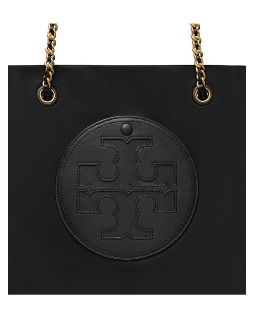 Tory Burch Black Ella Chain Tote