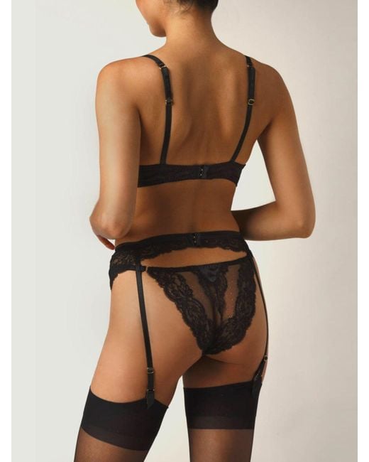 Coco De Mer Black Seraphine Plunge Bra