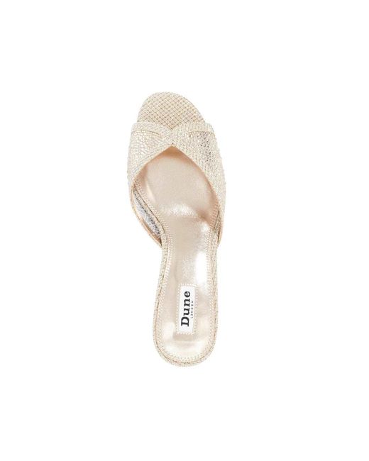 Dune White Milo Sandals