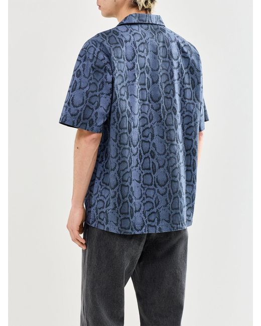 Carhartt Blue Snake Camo Short Sleeve Shirt for men