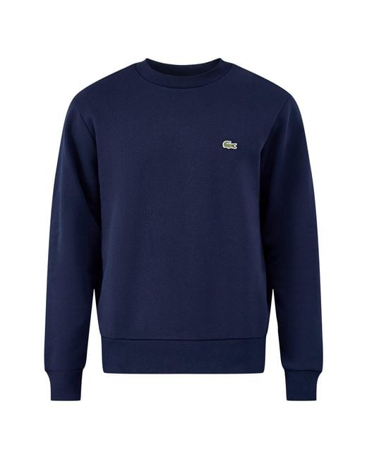 Lacoste Blue Classic Crew Sweatshirt for men