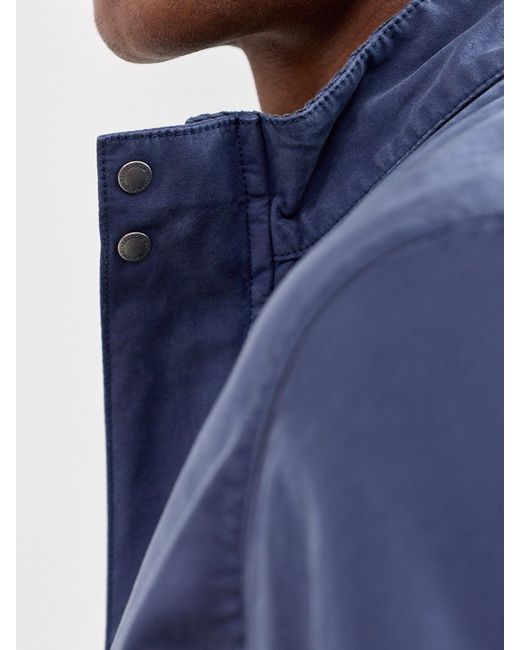Barbour Blue Melrow Casual Harrington Jacket for men