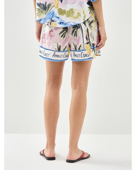 Vero Moda Blue Print Shorts Multi
