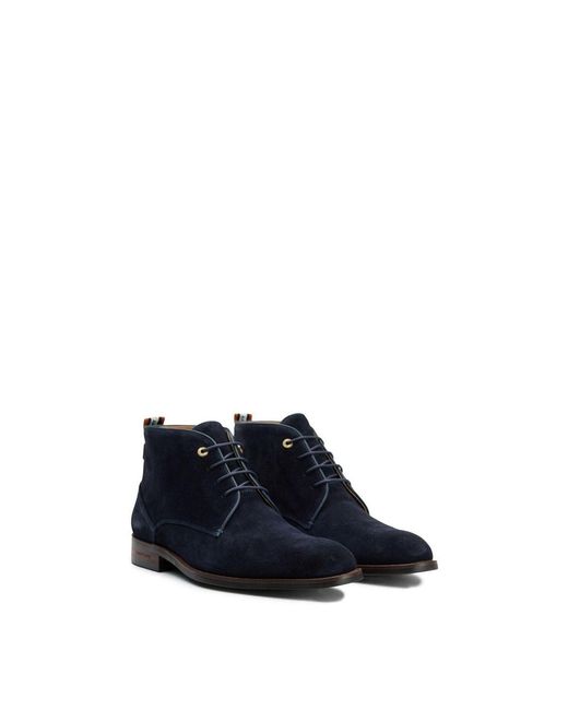 Simon Carter Blue Allos Suede Chukka Boots for men