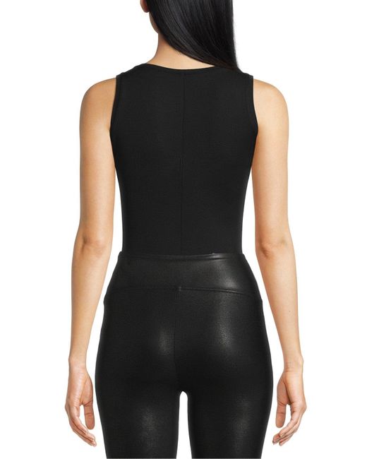Spanx Black Women's V Neck Bodysuit
