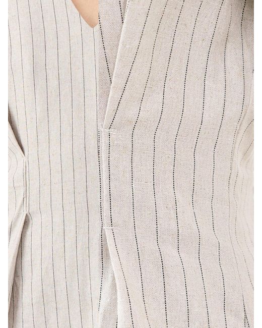 SELECTED White Mariam Stripe Top Multi