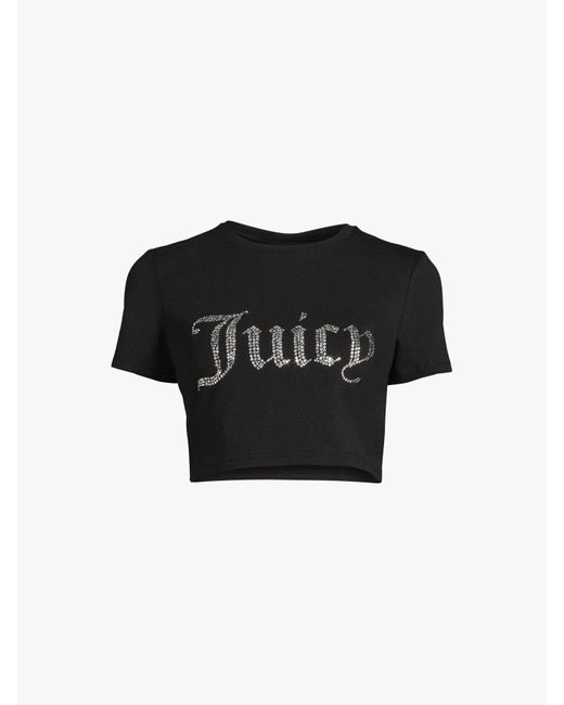 Juicy Couture Black Women's Diamante T-shirt