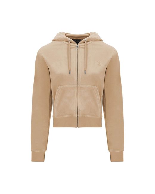 Juicy Couture Natural Women's Recycled Arched Metallic Robertson Hoodie