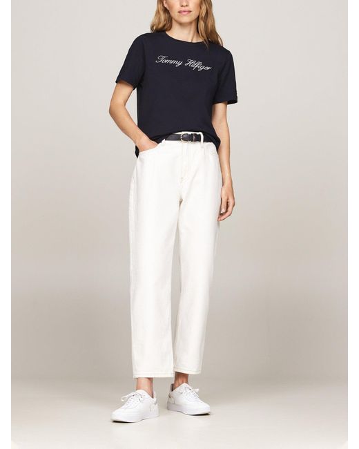Tommy Hilfiger Blue Logo T-Shirt Desert Sky