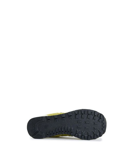 New Balance Yellow 574 Suede Trainers for men