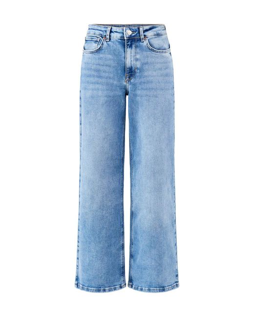 ONLY Blue Madison High Waist Wide Leg Jeans