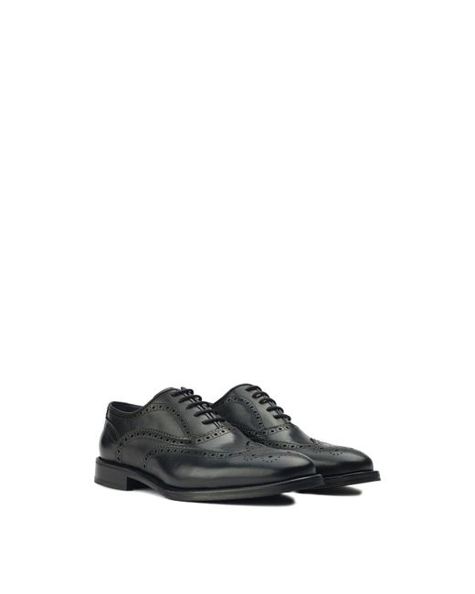 Sole White Elcho Brogue Shoes, Leather for men